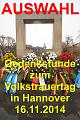 A Gedenkstunde Volkstrauertag AUSWAHL